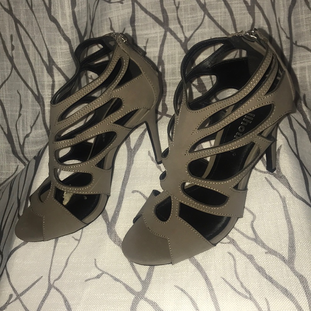 Sexy Dusty Gray strappy Heels